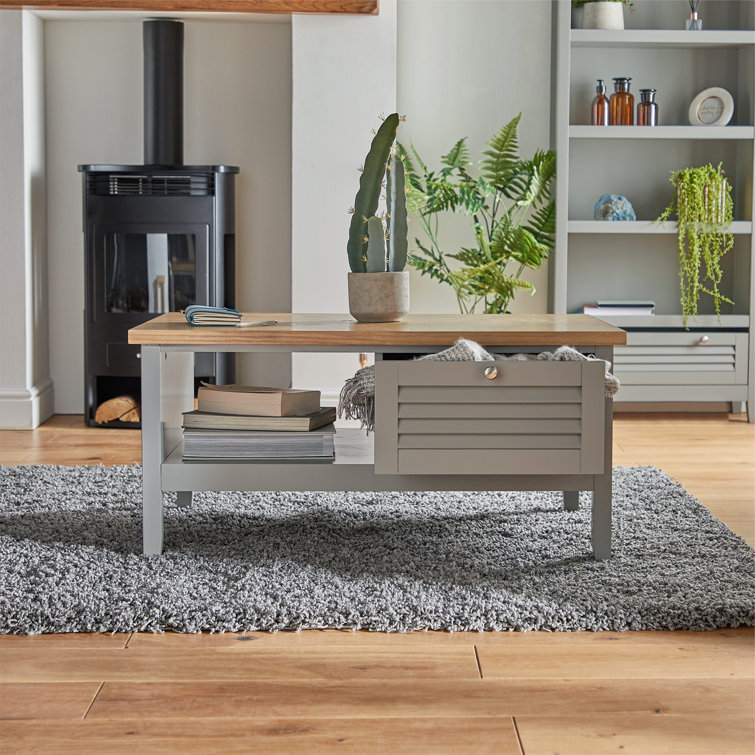 House of Hampton Louvre Grey & Ash Veneer Coffee Table Wayfair.co.uk